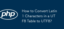 Comment convertir les caractères Latin1 d'une table UTF8 en UTF8 ?