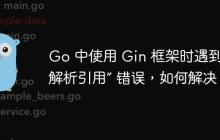 Go 中使用 Gin 框架时遇到 “未解析引用” 错误，如何解决？