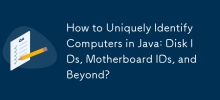 如何在 Java 中唯一标识计算机：磁盘 ID、主板 ID 等等？
