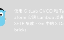 使用 GitLab CI/CD 和 Terraform 实现 Lambda 以进行 SFTP 集成、Go 中的 S Databricks