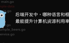 后端开发中，哪种语言和框架最能提升计算机资源利用率？