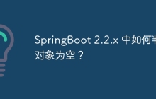 SpringBoot 2.2.x 中如何判断对象为空？