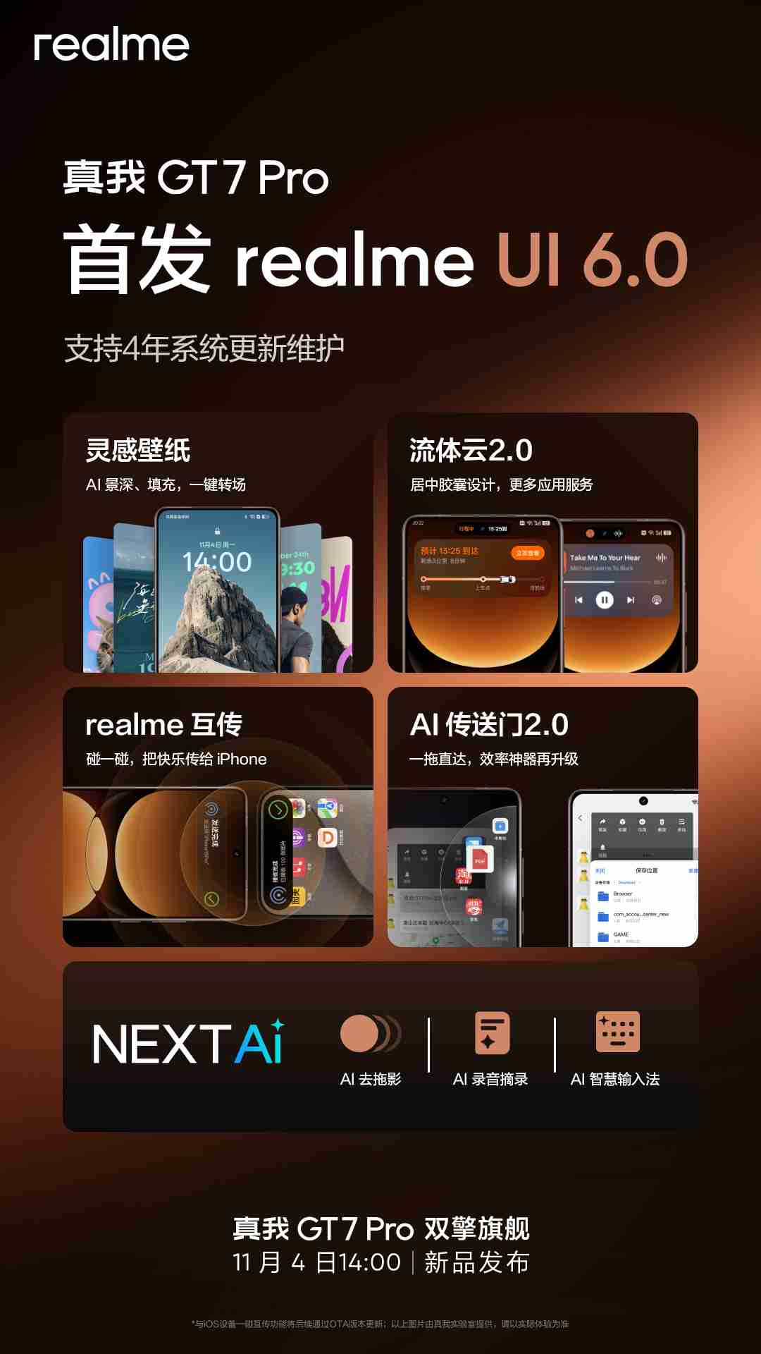 realme UI 6.0 第二轮用户内测体验招募 11 月 5 日启动：适配真我 GT Neo6 等四款机型