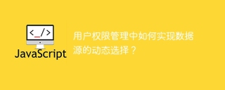 用户权限管理中如何实现数据源的动态选择？