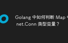 Golang 中如何判断 Map 中的 net.Conn 类型变量？