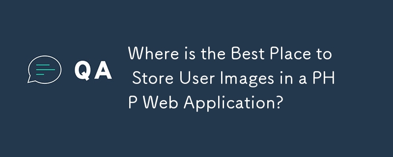 Where is the Best Place to Store User Images in a PHP Web Application?