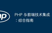 PHP 与前端技术集成：综合指南