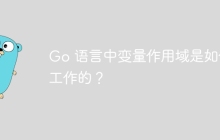 Go 语言中变量作用域是如何工作的？