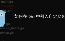 如何在 Go 中引入自定义包？