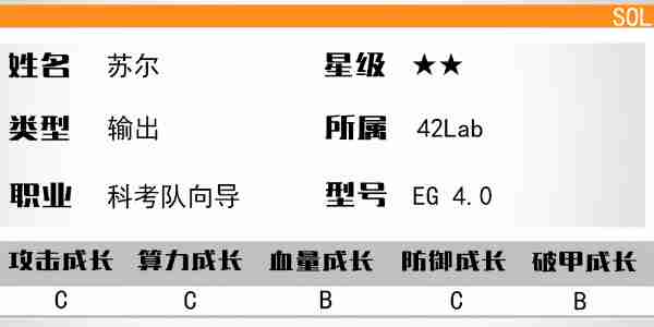 《少女前线：云图计划》苏尔介绍