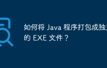如何将 Java 程序打包成独立的 EXE 文件？