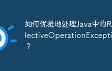 如何优雅地处理Java中的ReflectiveOperationException？