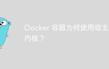 Docker 容器为何使用宿主机内核？