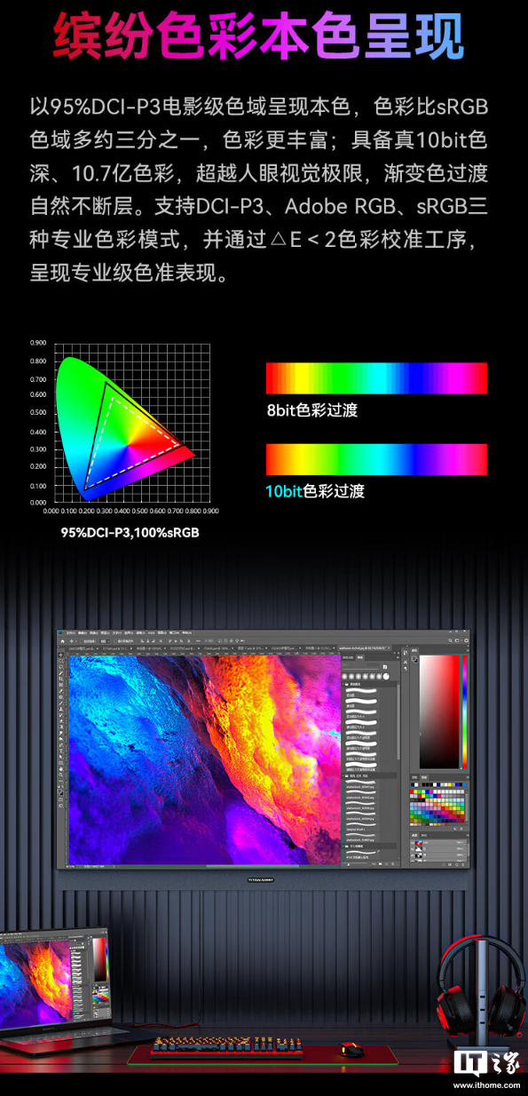 泰坦军团 43 英寸显示器 G43S5 开售:4K 144Hz、NFC 一碰投屏,首发 3999 元