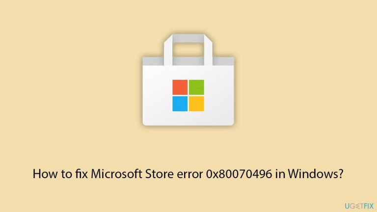 Bagaimana untuk membetulkan ralat Microsoft Store 0x80070496 dalam Windows?