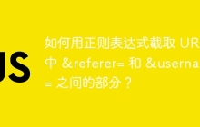 如何用正则表达式截取 URL 中 &referer= 和 &username= 之间的部分?