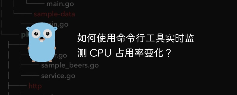 如何使用命令行工具实时监测 CPU 占用率变化？-小浪资源网