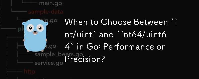 Go で「int/uint」と「int64/uint64」のどちらを選択するか: パフォーマンスか精度か?