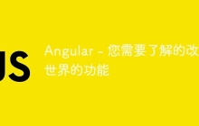 Angular - 您需要了解的改变世界的功能