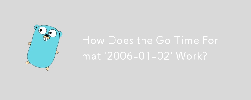 Go Time 形式「2006-01-02」はどのように機能しますか?