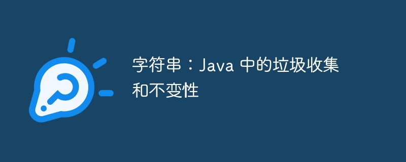字符串：java 中的垃圾收集和不变性