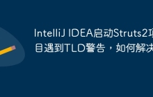 IntelliJ IDEA启动Struts2项目遇到TLD警告，如何解决？