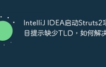 IntelliJ IDEA启动Struts2项目提示缺少TLD，如何解决？