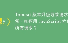 Tomcat 版本升级导致请求异常，如何用 JavaScript 拦截所有请求？