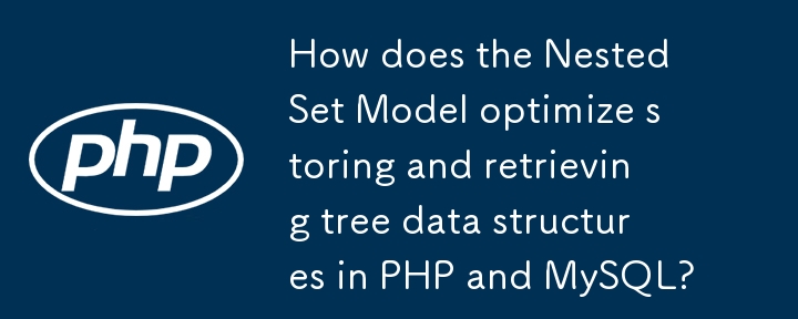 Bagaimanakah Model Set Bersarang mengoptimumkan penyimpanan dan mendapatkan semula struktur data pokok dalam PHP dan MySQL?