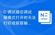 C 调试器在调试器模式打开时无法打印或获取输入