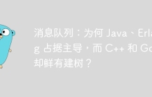 消息队列：为何 Java、Erlang 占据主导，而 C++ 和 Go 却鲜有建树？