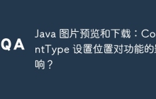 Java 图片预览和下载：ContentType 设置位置对功能的影响？