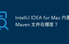 IntelliJ IDEA for Mac 内置 Maven 文件在哪里？
