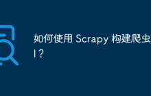 如何使用 Scrapy 构建爬虫 API？