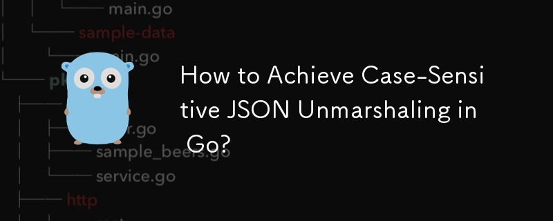 Wie erreicht man in Go ein JSON-Unmarshaling unter Beachtung der Groß- und Kleinschreibung?