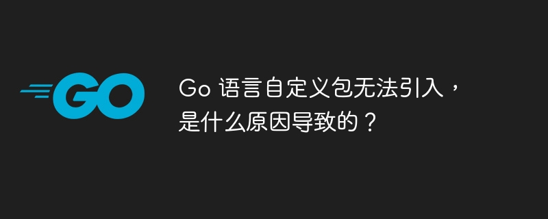 go 语言自定义包无法引入，是什么原因导致的？