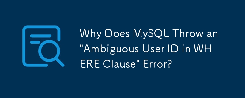 Why Does MySQL Throw an 