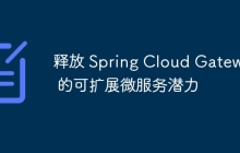 释放 Spring Cloud Gateway 的可扩展微服务潜力