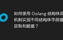 如何使用 Golang 结构体反射机制实现不同结构体字段值的获取和赋值？