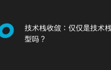 技术栈收敛：仅仅是技术栈选型吗？