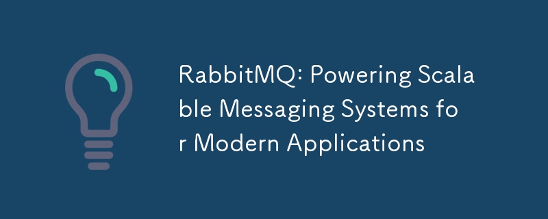 RabbitMQ: 최신 애플리케이션을 위한 확장 가능한 메시징 시스템 강화