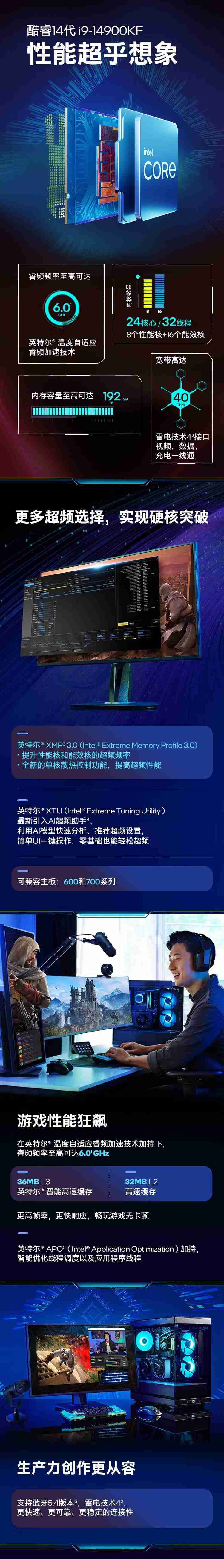 五年质保，英特尔酷睿 i9-14900KF 处理器降至 2999 元