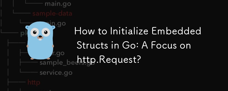 So initialisieren Sie eingebettete Strukturen in Go: Ein Fokus auf http.Request?