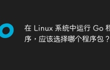 在 Linux 系统中运行 Go 程序，应该选择哪个程序包？