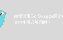 如何使用Go Swagge解决API文档字段必填问题？