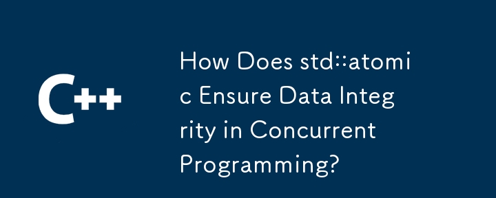 How Does std::atomic Ensure Data Integrity in Concurrent Programming?