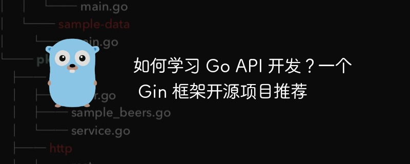 如何学习 go api 开发？一个 gin 框架开源项目推荐