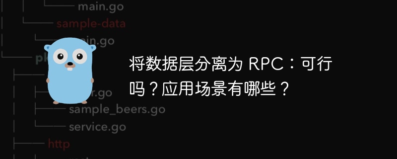 将数据层分离为 rpc：可行吗？应用场景有哪些？