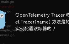 OpenTelemetry Tracer 的 otel.Tracer(name) 方法是如何实现配置跟踪器的？