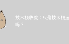 技术栈收敛：只是技术栈选型吗？